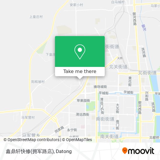 鑫鼎轩快修(拥军路店) map