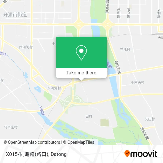 X015/同谢路(路口) map