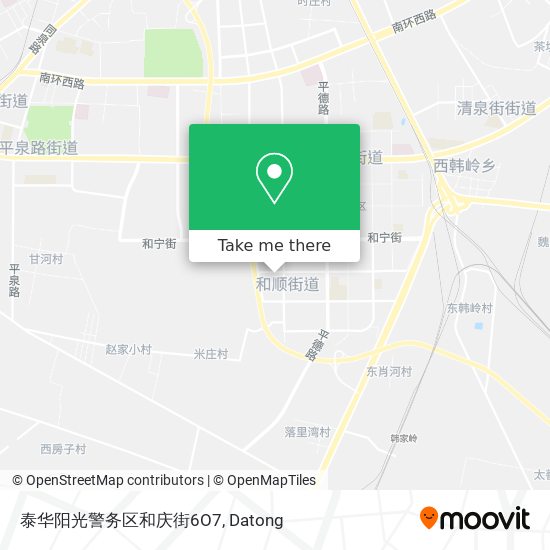 泰华阳光警务区和庆街6O7 map