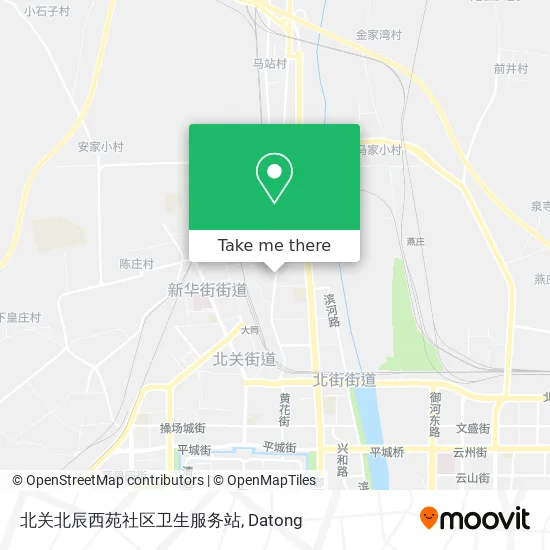 北关北辰西苑社区卫生服务站 map