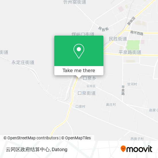 云冈区政府结算中心 map