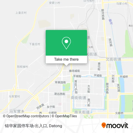 锦华家园停车场-出入口 map