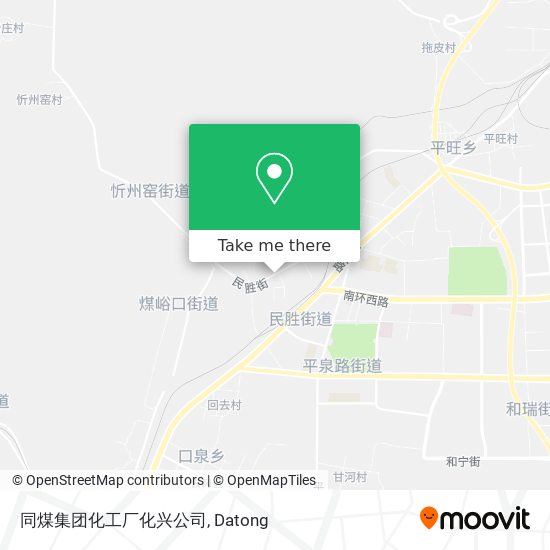 同煤集团化工厂化兴公司 map