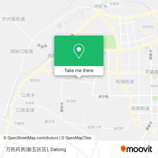 万民药房(新五区店) map
