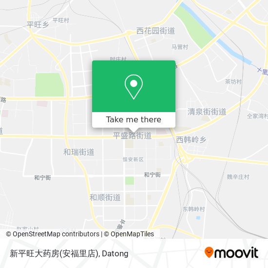 新平旺大药房(安福里店) map