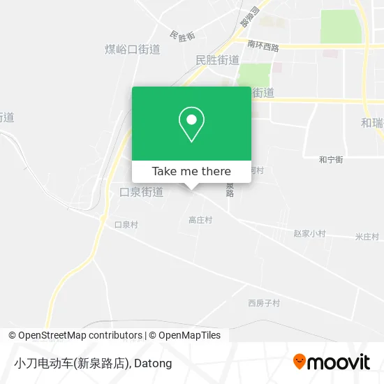 小刀电动车(新泉路店) map