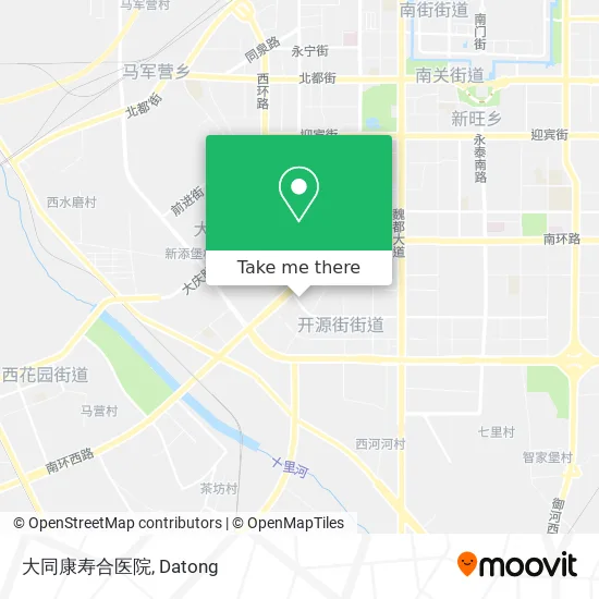 大同康寿合医院 map