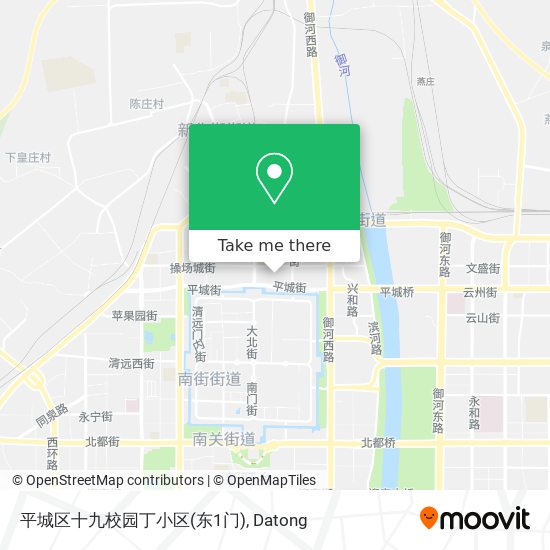 平城区十九校园丁小区(东1门) map