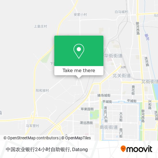 中国农业银行24小时自助银行 map