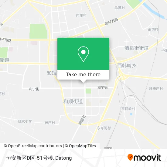 恒安新区D区-51号楼 map