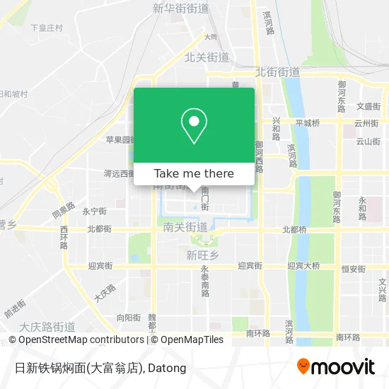 日新铁锅焖面(大富翁店) map