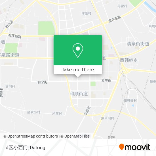 d区小西门 map
