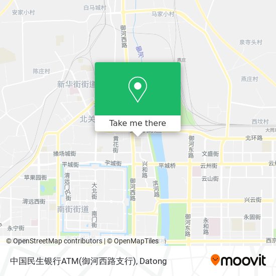 中国民生银行ATM(御河西路支行) map