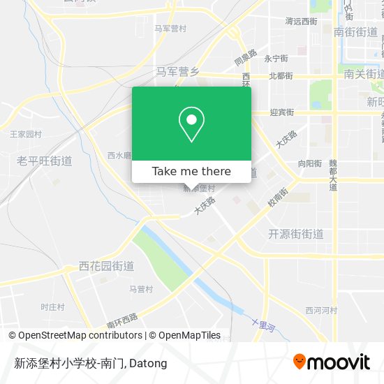 新添堡村小学校-南门 map