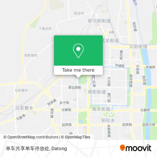 单车共享单车停放处 map