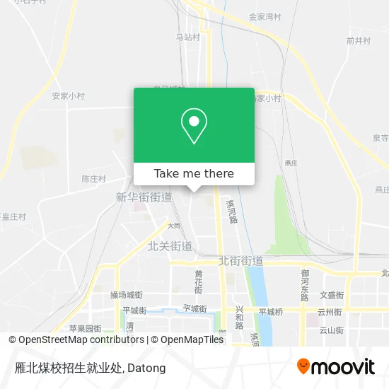 雁北煤校招生就业处 map