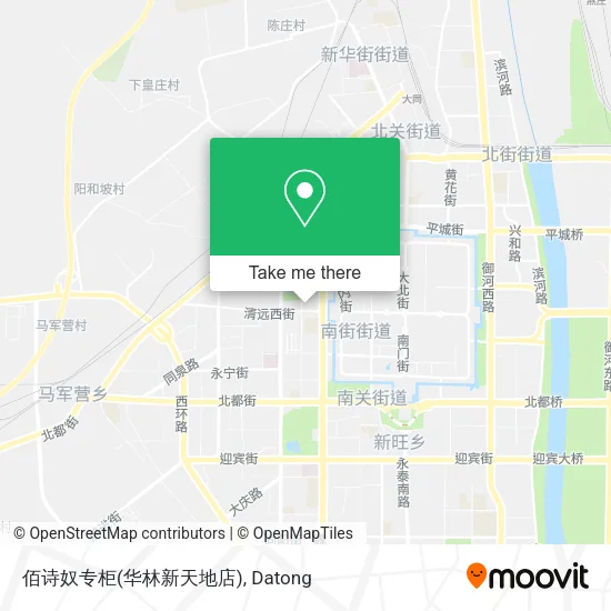 佰诗奴专柜(华林新天地店) map