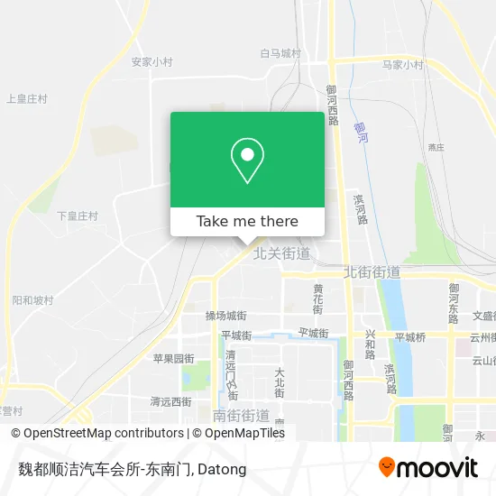魏都顺洁汽车会所-东南门 map