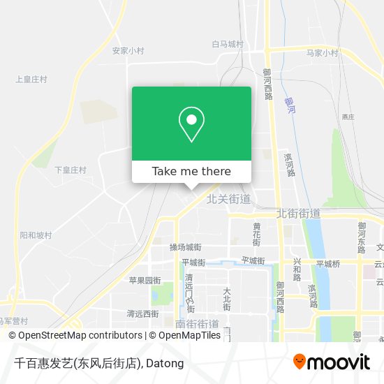 千百惠发艺(东风后街店) map