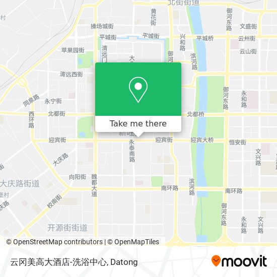 云冈美高大酒店-洗浴中心 map