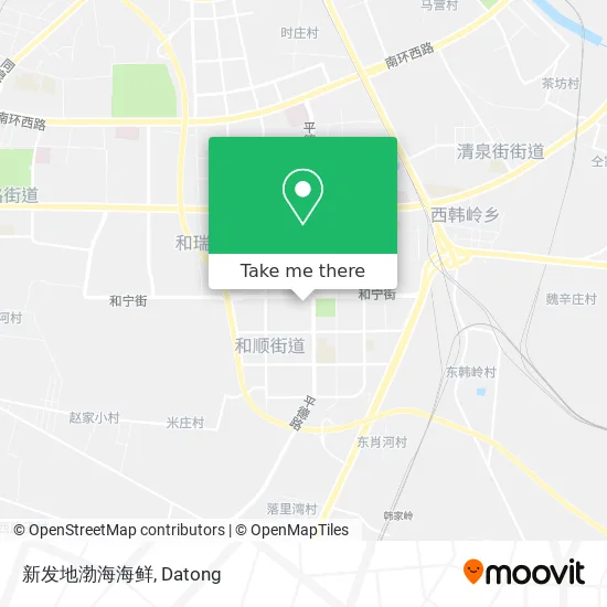 新发地渤海海鲜 map