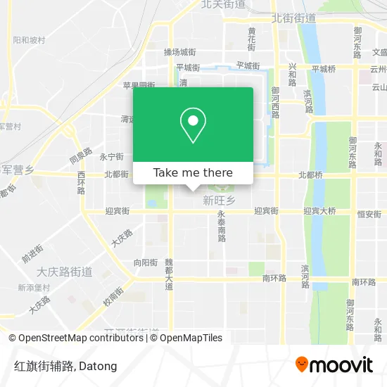 红旗街辅路 map