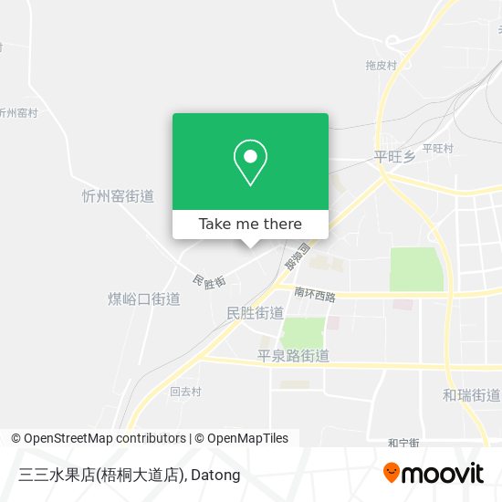 三三水果店(梧桐大道店) map