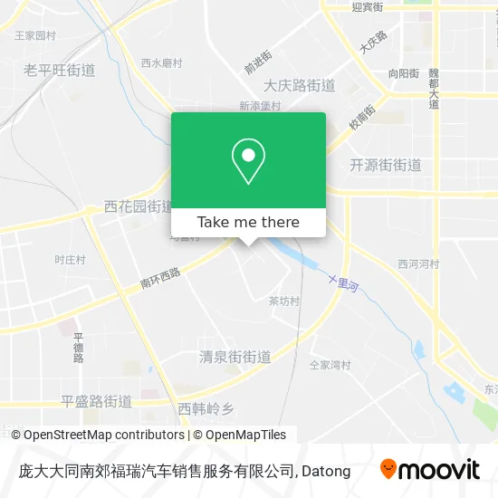 庞大大同南郊福瑞汽车销售服务有限公司 map