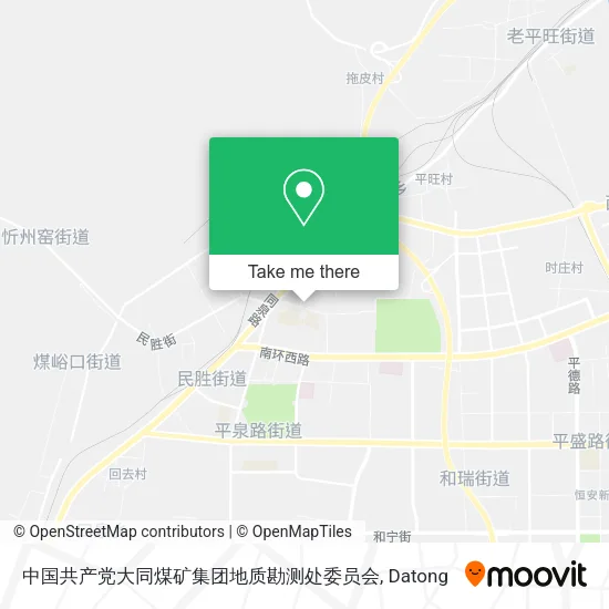 中国共产党大同煤矿集团地质勘测处委员会 map