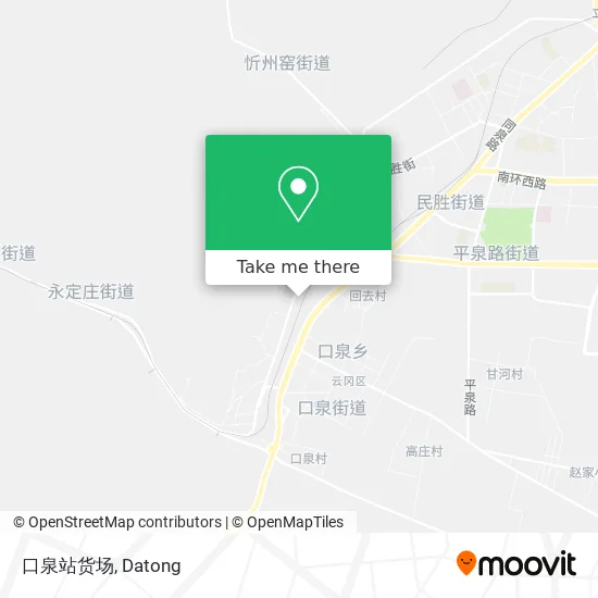 口泉站货场 map