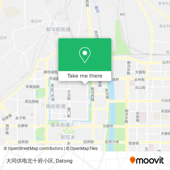 大同供电北十府小区 map