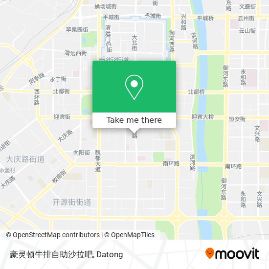 豪灵顿牛排自助沙拉吧 map