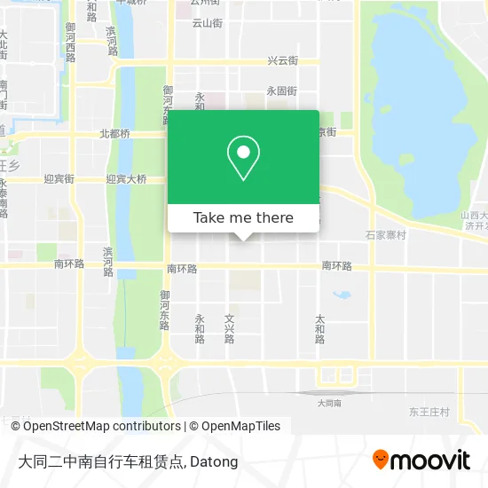 大同二中南自行车租赁点 map