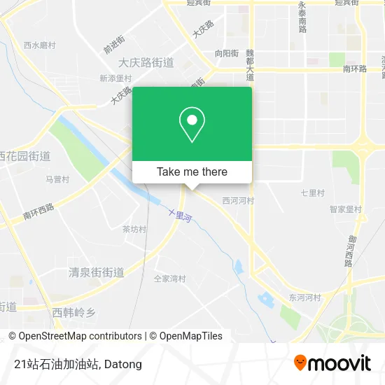 21站石油加油站 map