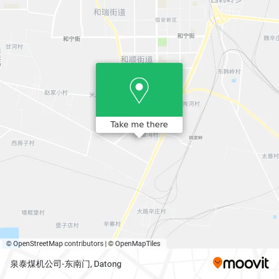 泉泰煤机公司-东南门 map