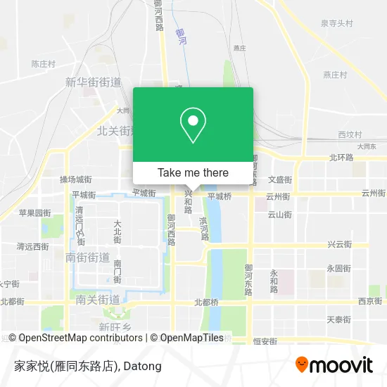 家家悦(雁同东路店) map