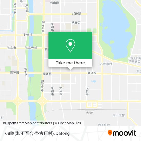68路(和汇百合湾-古店村) map