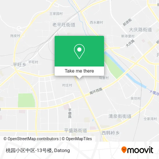 桃园小区中区-13号楼 map