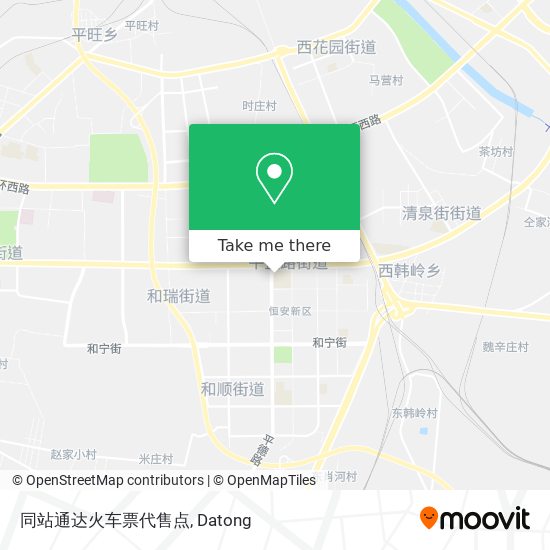 同站通达火车票代售点 map