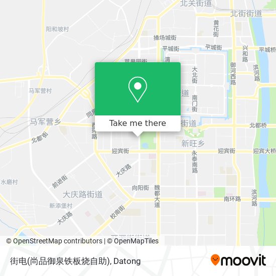 街电(尚品御泉铁板烧自助) map
