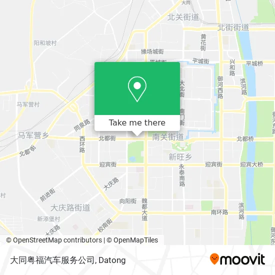 大同粤福汽车服务公司 map