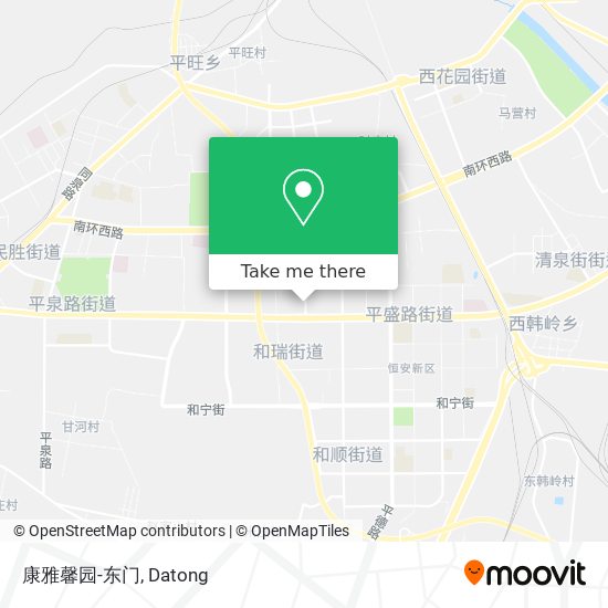 康雅馨园-东门 map
