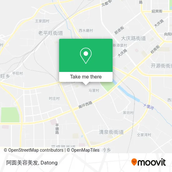 阿圆美容美发 map