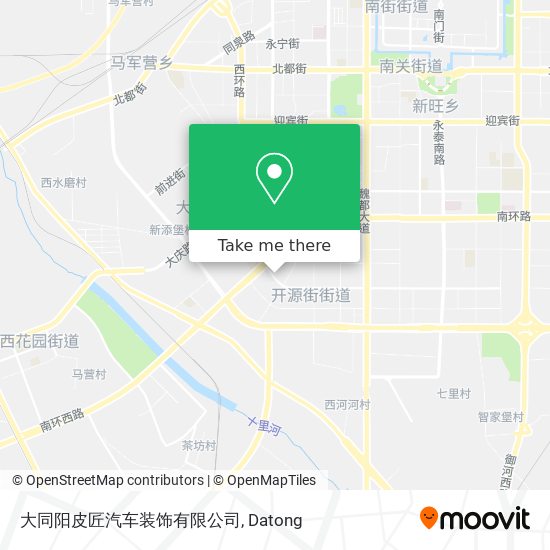 大同阳皮匠汽车装饰有限公司 map