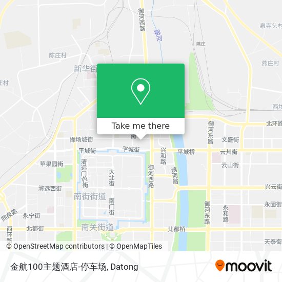金航100主题酒店-停车场 map