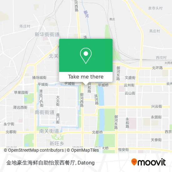金地豪生海鲜自助怡景西餐厅 map