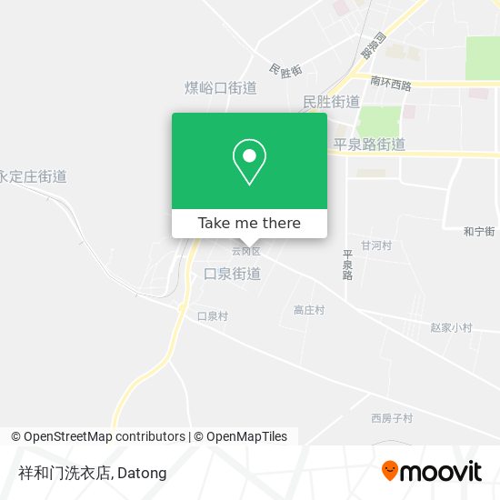 祥和门洗衣店 map