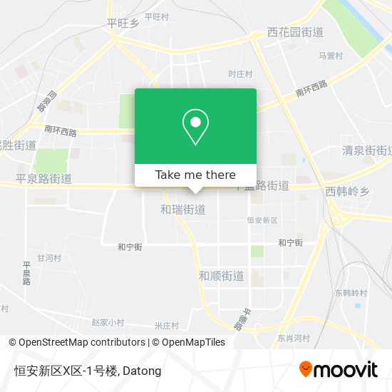 恒安新区X区-1号楼 map