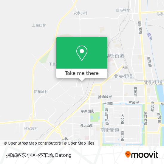拥军路东小区-停车场 map