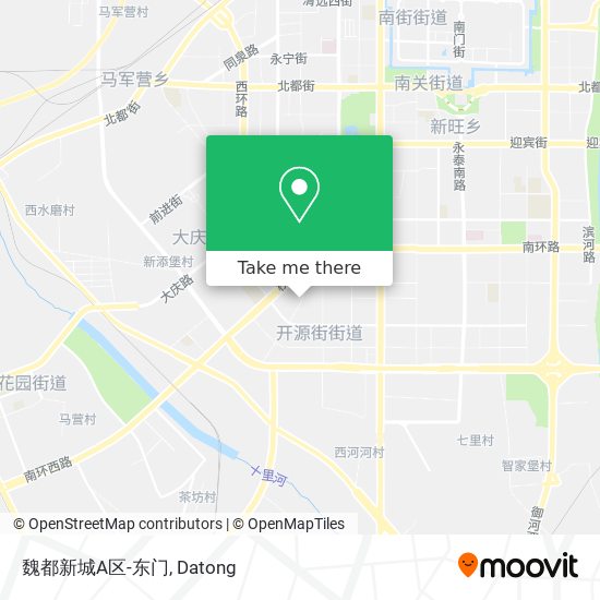 魏都新城A区-东门 map